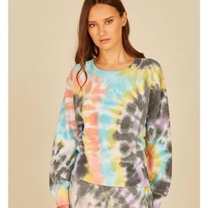 Vintage Havana Tie Dye Burnout Sweatshirt Sz S